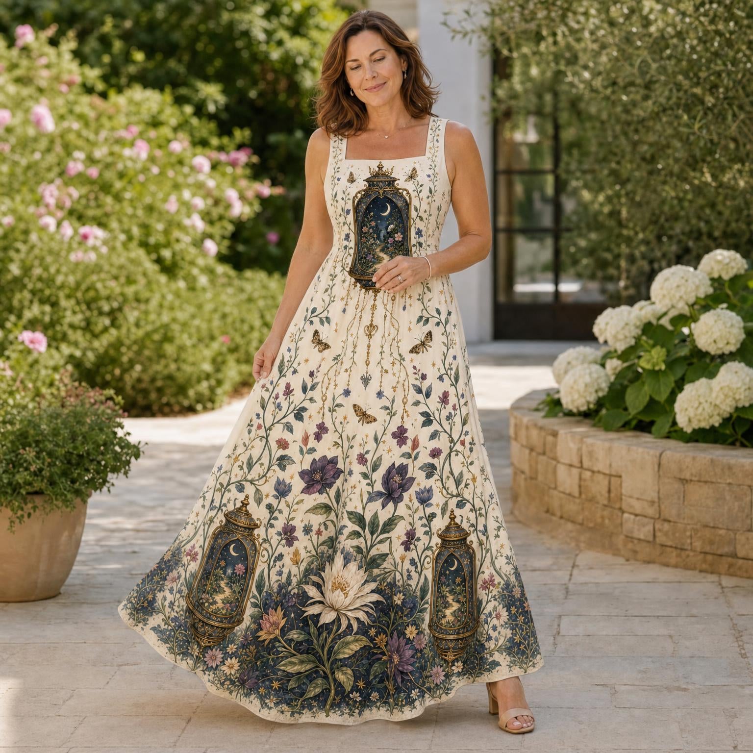 Wearable Folklore Symbolic Maxi Dress👗