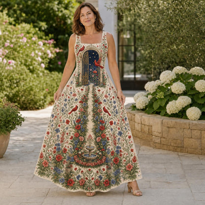 Wearable Folklore Symbolic Maxi Dress👗