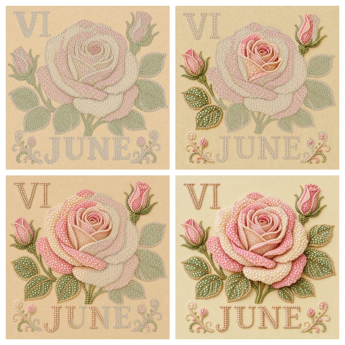 Birth Month Flower Pearl Painting Kit✨