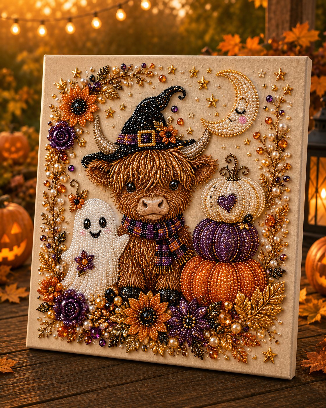 ✨ Halloween Pearl Art DIY Kit – Turn Tiny Pearls into Spooky-Cute Magic👻