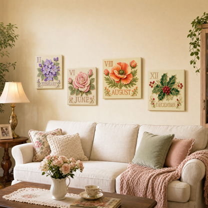 Birth Month Flower Pearl Painting Kit✨