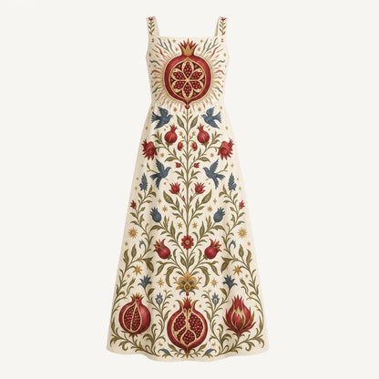 Wearable Folklore Symbolic Maxi Dress👗