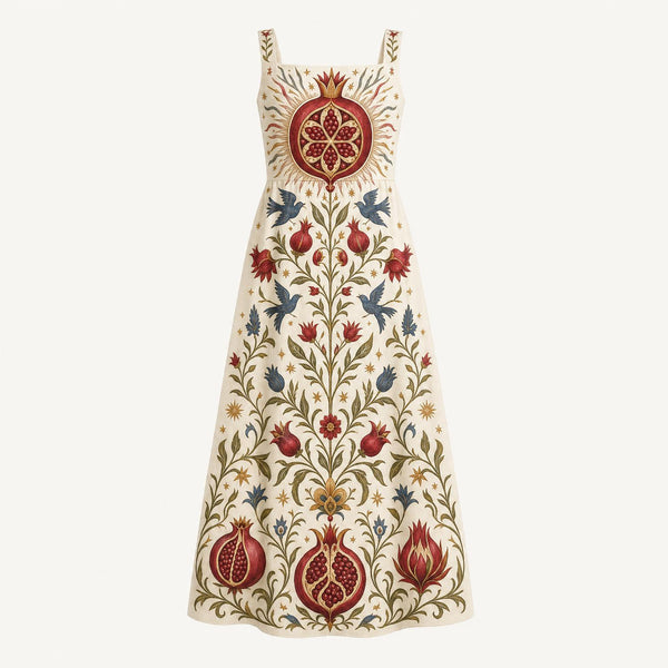Wearable Folklore Symbolic Maxi Dress👗