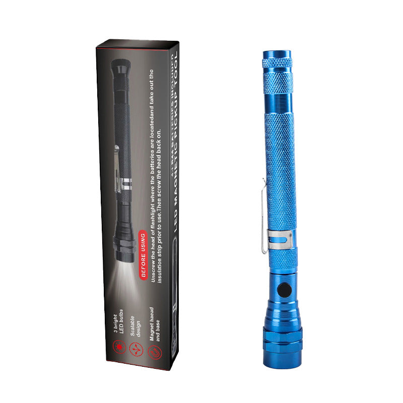 🔦50% OFF!🏕️Multifunctional Magnetic Telescopic Flashlight – Extendable, 360° Gooseneck, Super Bright 🛠️