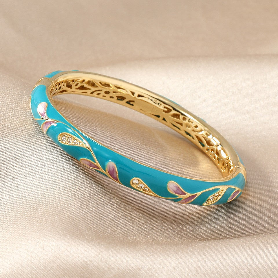 Cloisonne Floral Bangle✨