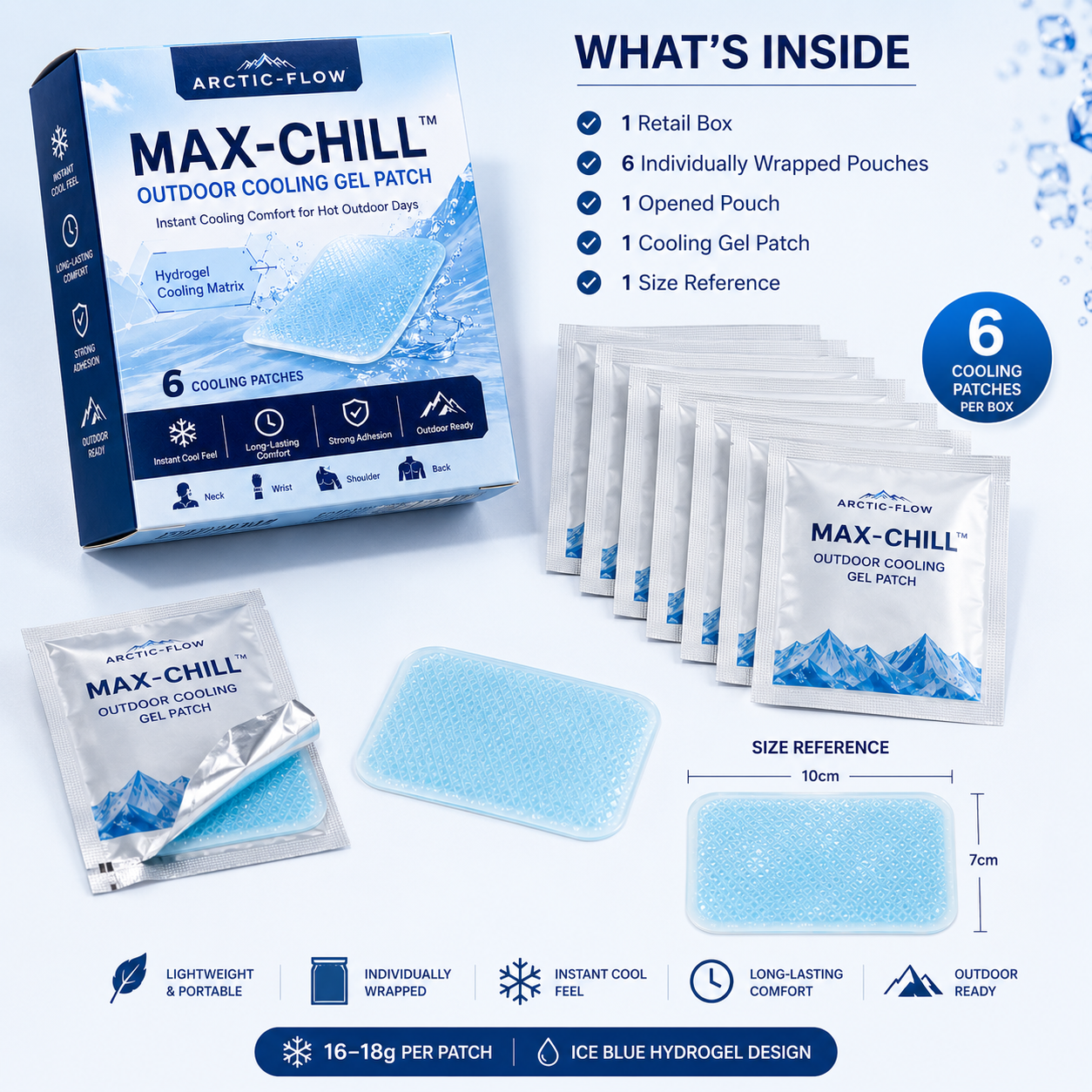 MAX-CHILL™ Outdoor Cooling Gel Patch