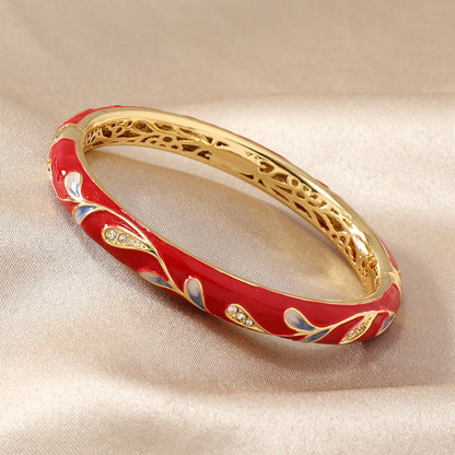 Cloisonne Floral Bangle✨