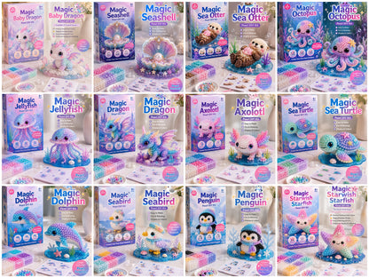🔥Last Day BUY 2 GET 1 FREE🐚 12 Magical Ocean Friends DIY Kit – Create Your Own Adorable Sea Creatures!