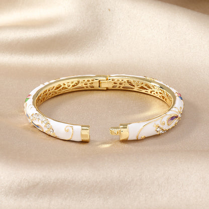 Cloisonne Floral Bangle✨