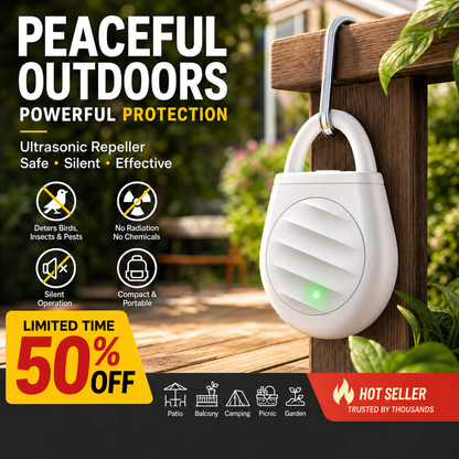 🐦No more trouble from birds, beasts and locusts！Portable Ultrasonic Bird Repellent Keychain