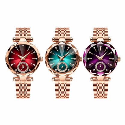 🌟Women's Luxury Shiny Waterproof Stainless Steel Watch