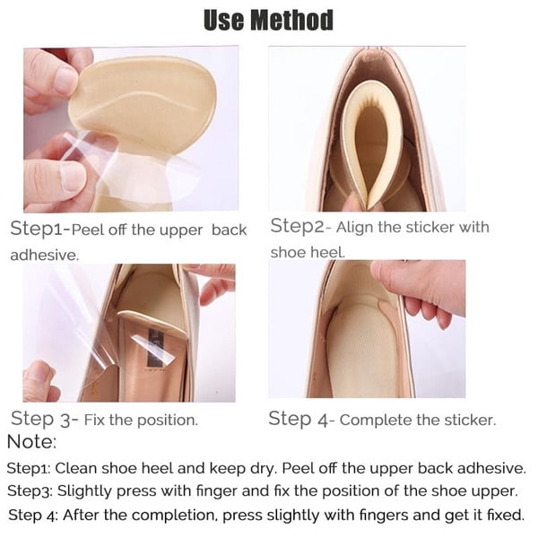 🔥Anti-slip Heel Liners Soft Cushion Heel Protector Pads for Women Men Shoes