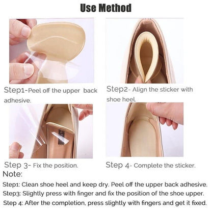 🔥Anti-slip Heel Liners Soft Cushion Heel Protector Pads for Women Men Shoes