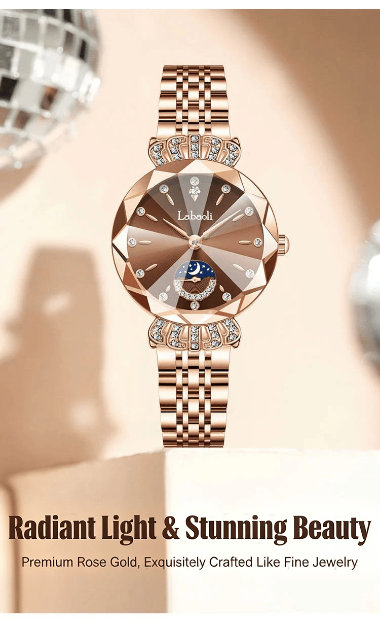 🌟Women's Luxury Shiny Waterproof Stainless Steel Watch
