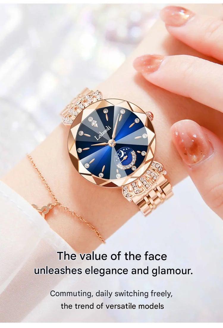 🌟Women's Luxury Shiny Waterproof Stainless Steel Watch