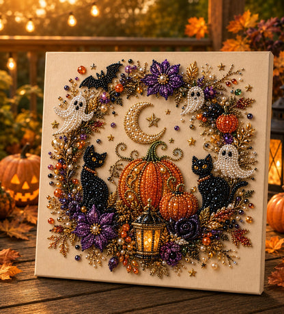 ✨ Halloween Pearl Art DIY Kit – Turn Tiny Pearls into Spooky-Cute Magic👻