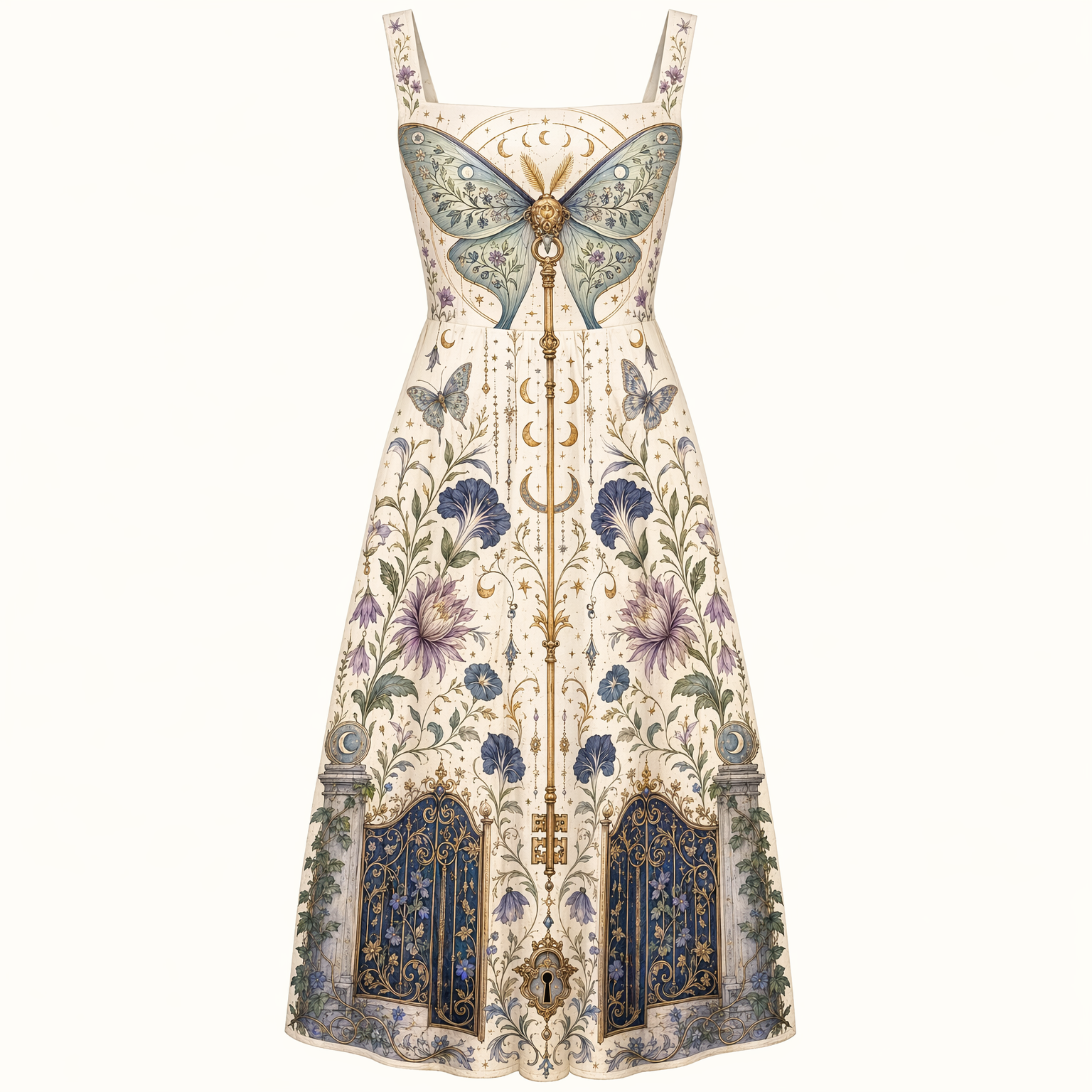 Wearable Folklore Symbolic Maxi Dress👗