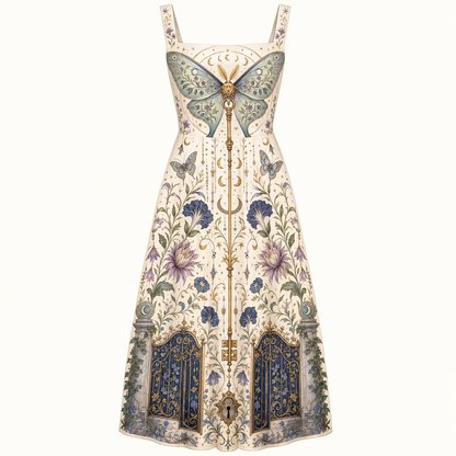 Wearable Folklore Symbolic Maxi Dress👗