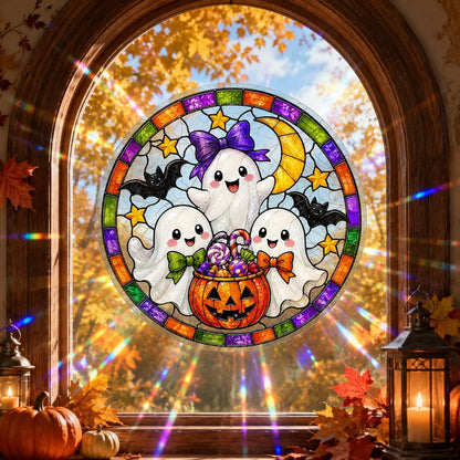 Sunlit Seasons👻 Stained-Glass-Style Window Clings🪟✨
