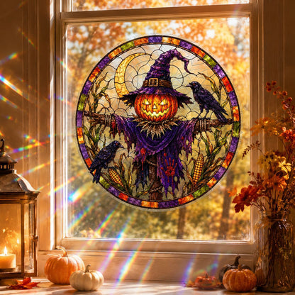 Sunlit Seasons👻 Stained-Glass-Style Window Clings🪟✨