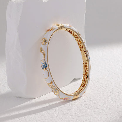 Cloisonne Floral Bangle✨