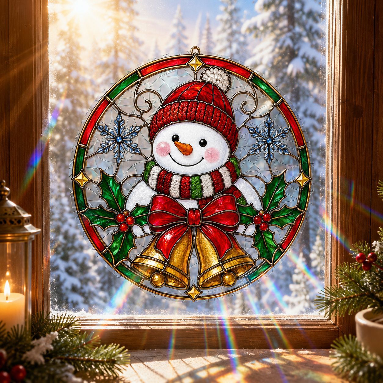 Sunlit Seasons👻 Stained-Glass-Style Window Clings🪟✨
