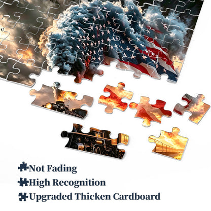 Western Sunset Train Jigsaw Puzzle 1000 Pieces