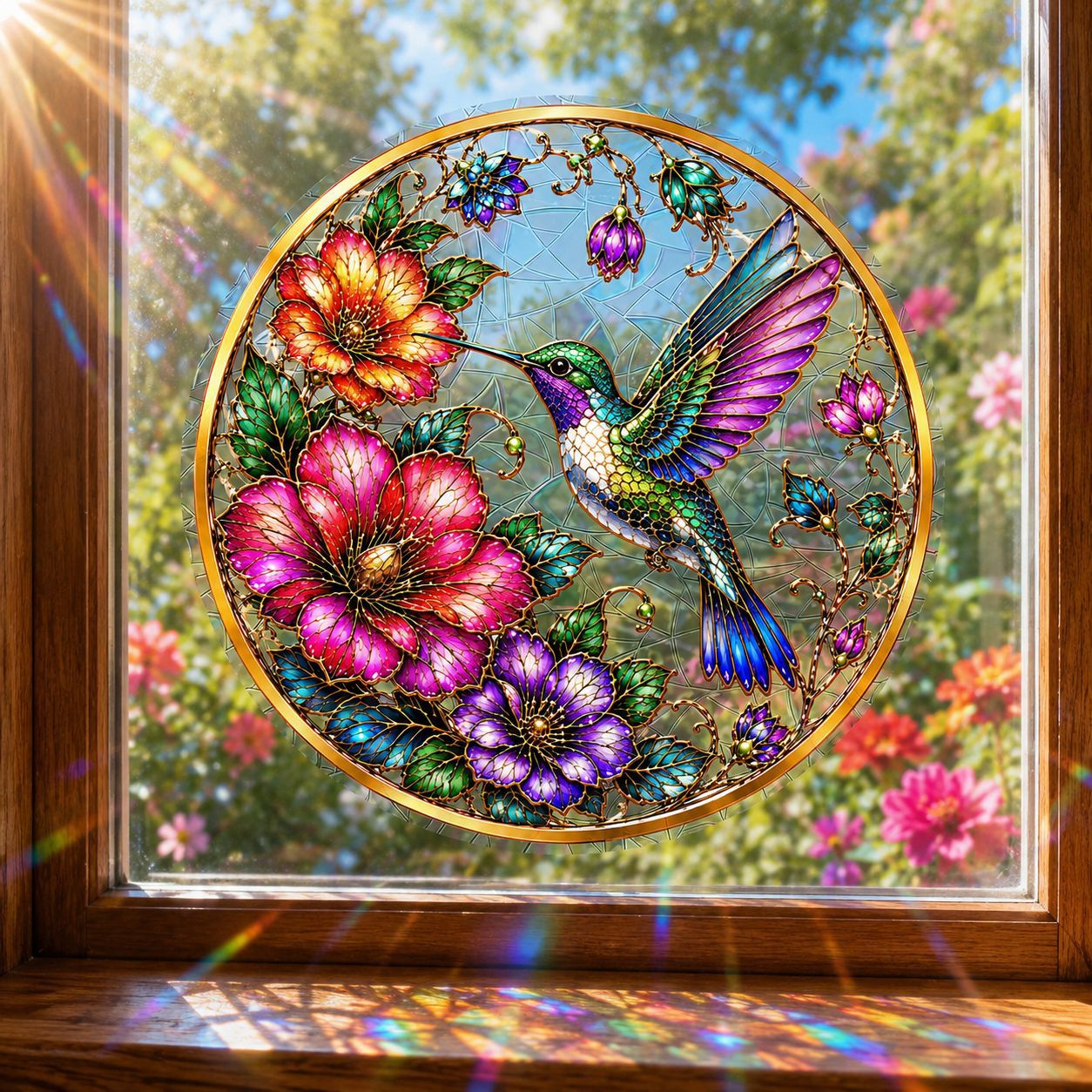 Sunlit Seasons👻 Stained-Glass-Style Window Clings🪟✨