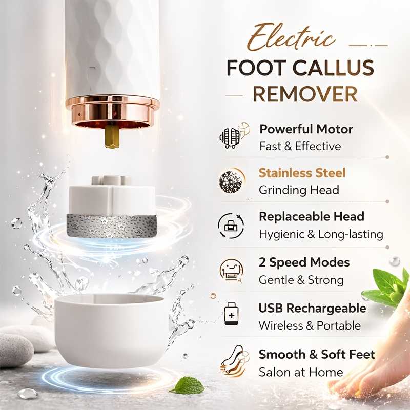 Rechargeable Electric Heel Callus Remover