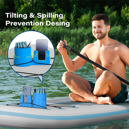 🔥2-in-1 Bungee-Mounted Paddle Board Cup & Phone Holder🚣