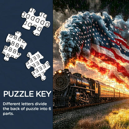 Western Sunset Train Jigsaw Puzzle 1000 Pieces
