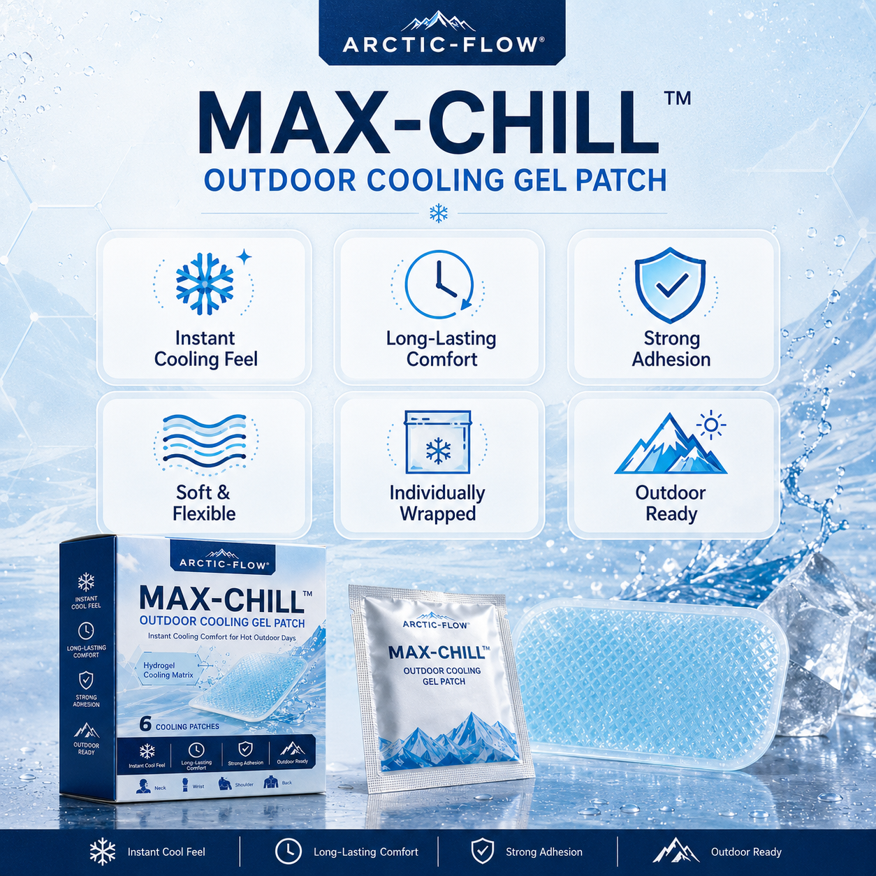 MAX-CHILL™ Outdoor Cooling Gel Patch