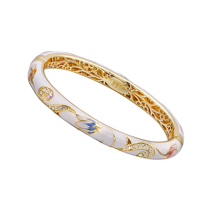 Cloisonne Floral Bangle✨
