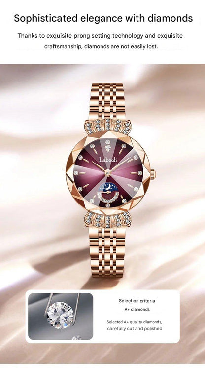 🌟Women's Luxury Shiny Waterproof Stainless Steel Watch