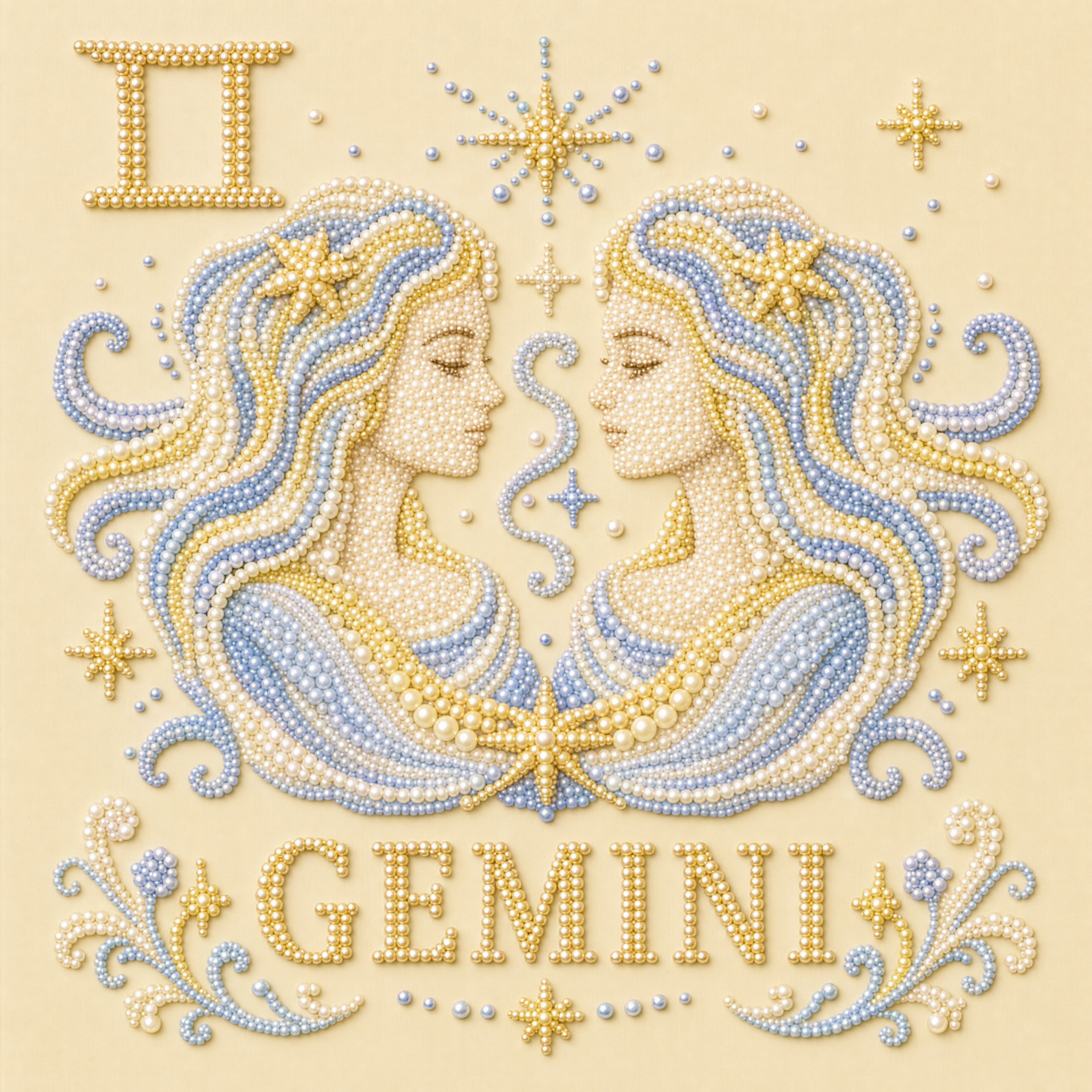 ✨Zodiac Pearl Painting Kit – 12 Unique Signs