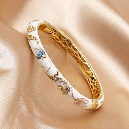 Cloisonne Floral Bangle✨