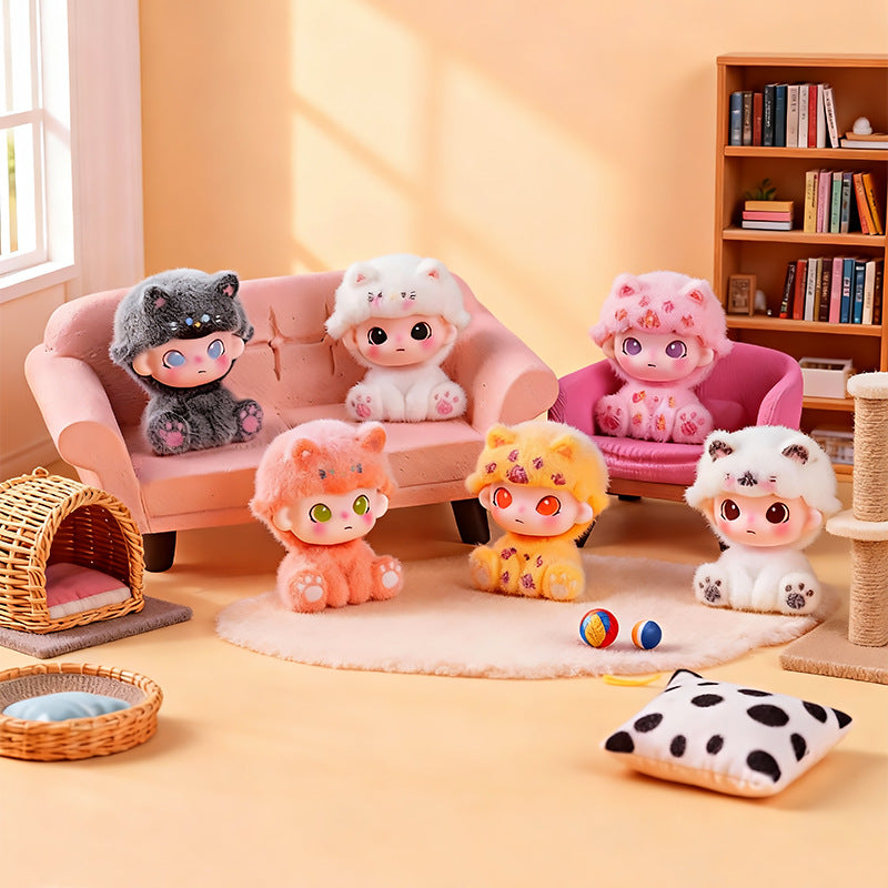 🐱Tiny Paws Flocked Kitty Mini Figurines🔥