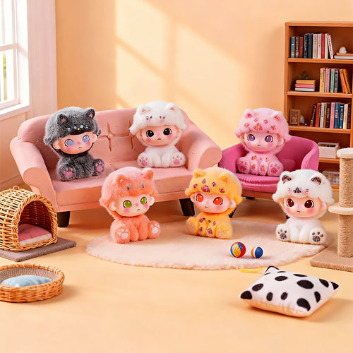 🐱Tiny Paws Flocked Kitty Mini Figurines🔥