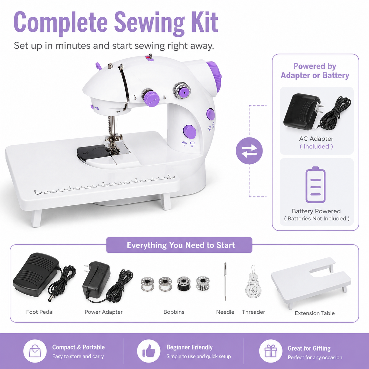 Household Mini Electric Sewing Machine