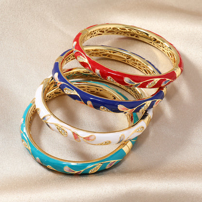 Cloisonne Floral Bangle✨