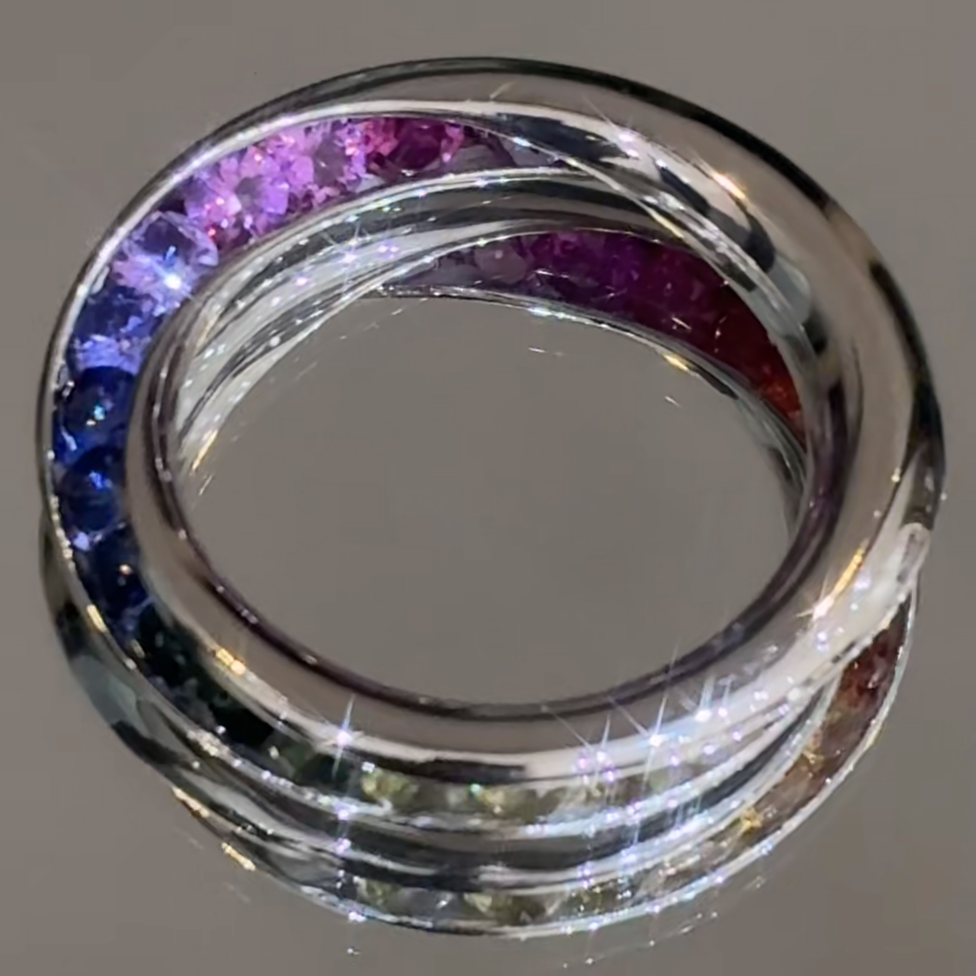 Infinity Rainbow Mobius Ring🌈