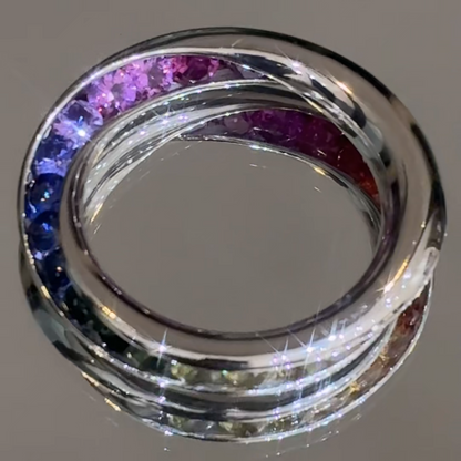 Infinity Rainbow Mobius Ring🌈