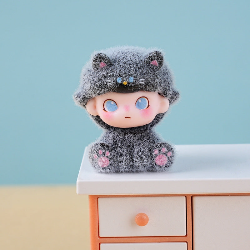 🐱Tiny Paws Flocked Kitty Mini Figurines🔥