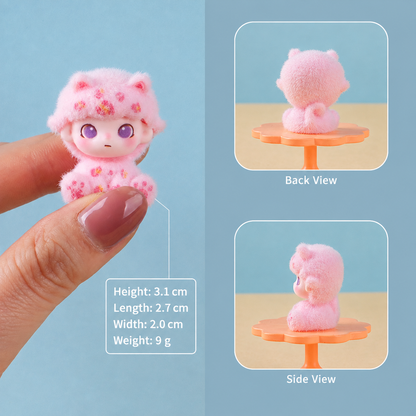🐱Tiny Paws Flocked Kitty Mini Figurines🔥