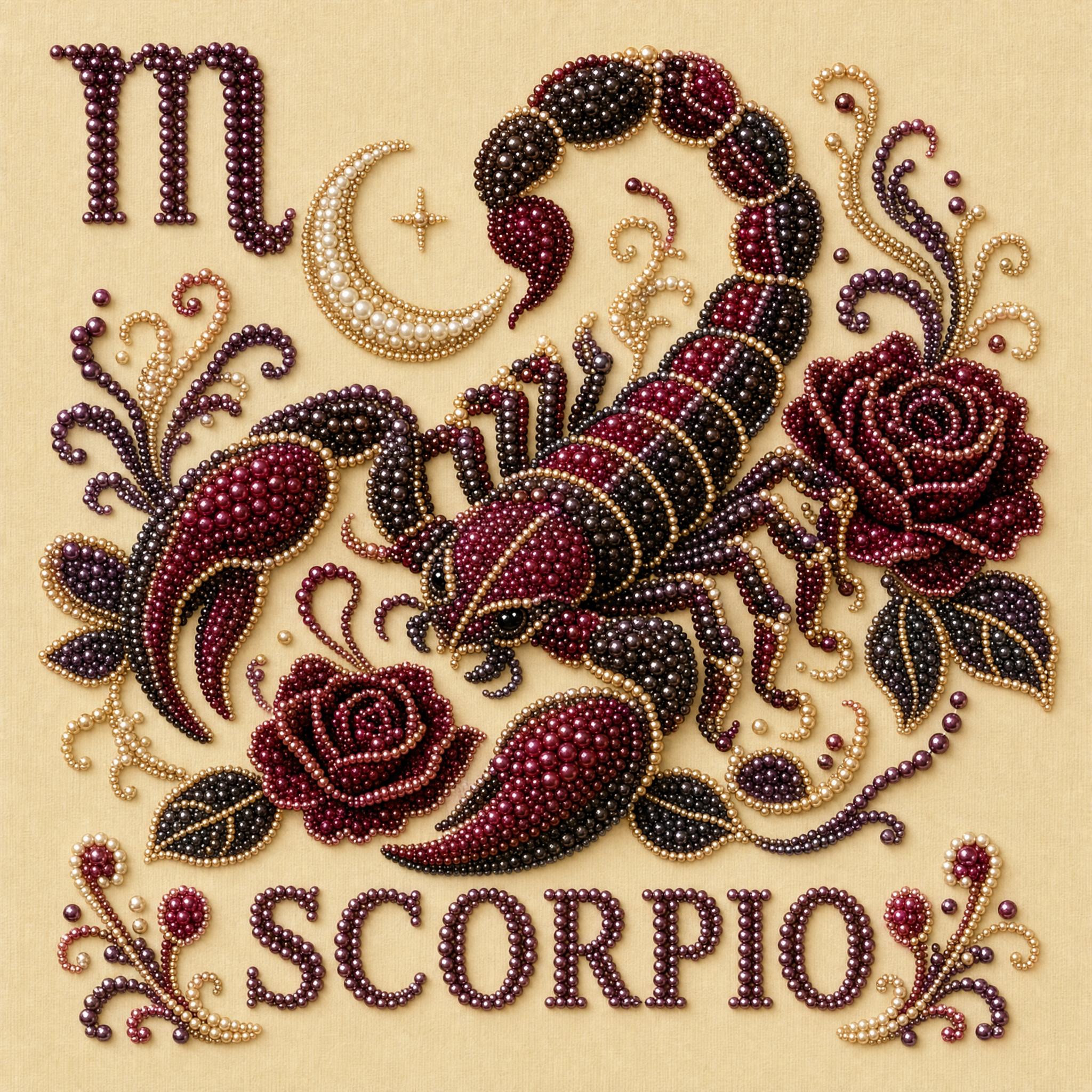 ✨Zodiac Pearl Painting Kit – 12 Unique Signs
