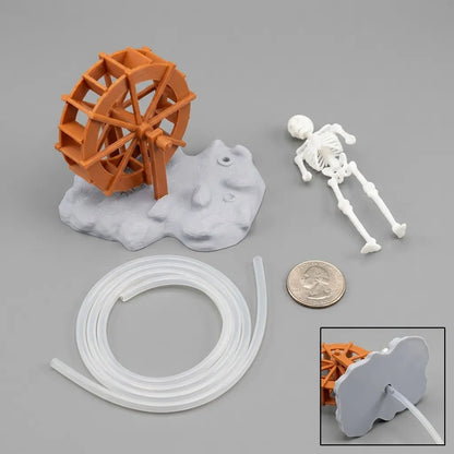 🌊Funny Skeleton Water Wheel Aquarium Ornament