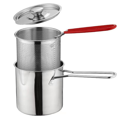 304 Stainless Steel Multifunctional Fryer🔥-Generous 4.1‑Quart Capacity🫕