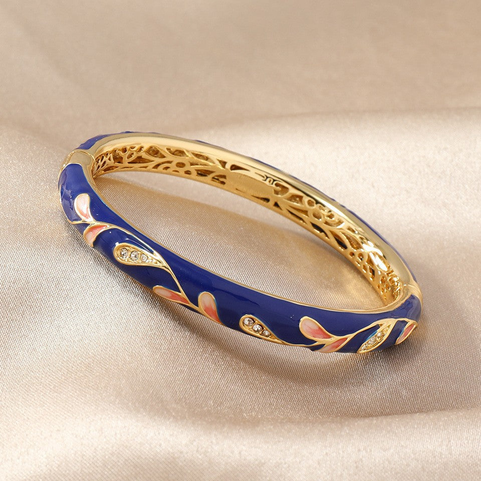 Cloisonne Floral Bangle✨