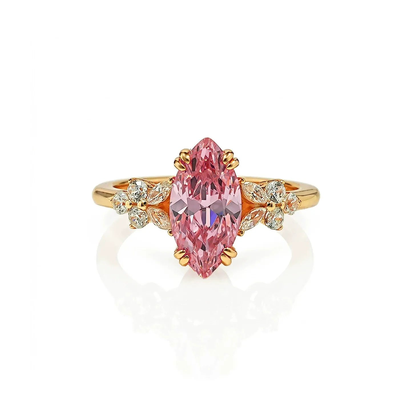 Padparadscha-Inspired Sunset Glow Ring🌄