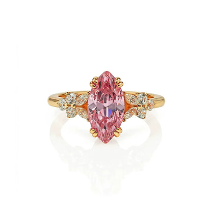 Padparadscha-Inspired Sunset Glow Ring🌄
